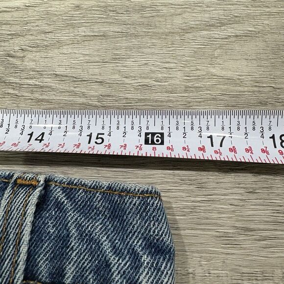 LEVIS 550 Vtg Orange Tab Faded Relaxed High Water Cropped Flooders Jeans 32x25 - Picture 7 of 8